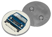 Ford Escort MkI 4dr 1968-74 Round Fridge Magnet